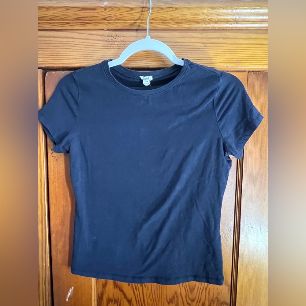GARAGE Navy Crewneck Women's Top size Medium